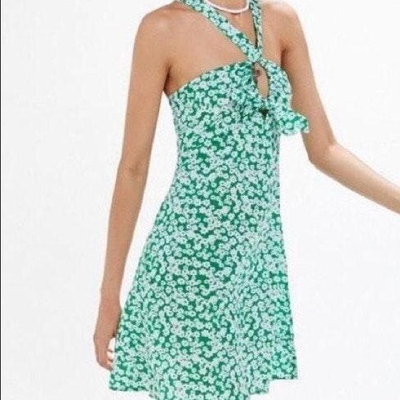 Urban Outfitters Dresses & Skirts - Urban Outfitters Green and White Flower Dress